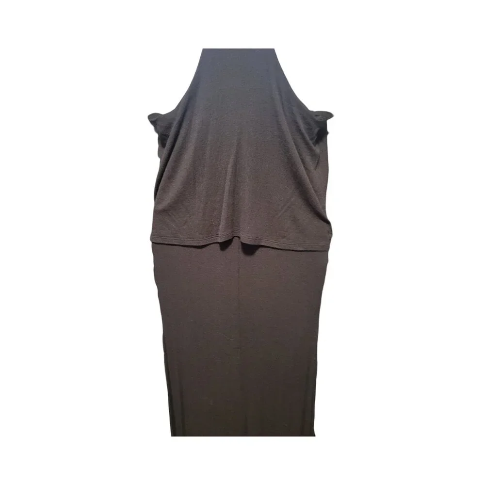 Black Stella Luce halter maxi dress - Picture 5 of 6